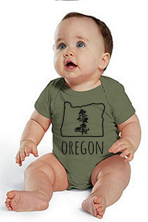 Oregon Pine One Piece - Infant Military Green