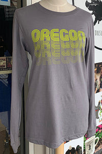 Oregon Fade *Limited Edition* T-Shirt - Long Sleeve Unisex Storm