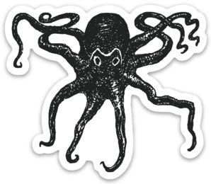 Octopus Kraken Die-Cut Vinyl Sticker