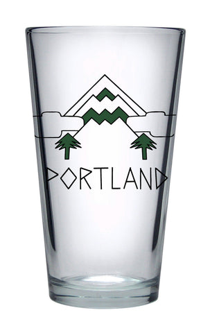 Mt Hood Portland Pint Glass