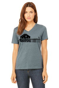 Boathouse Buddy *Limited Edition* V-Neck Tee - Women's Heather Slate